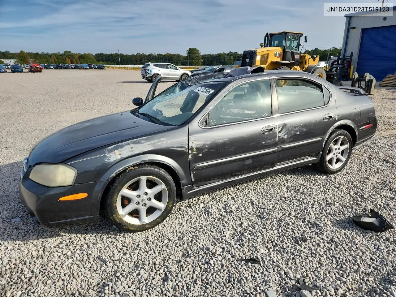 NISSAN MAXIMA 2003, VIN JN1DA31D23T519123