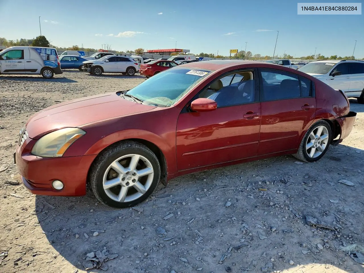 NISSAN MAXIMA 2004, VIN 1N4BA41E84C880284