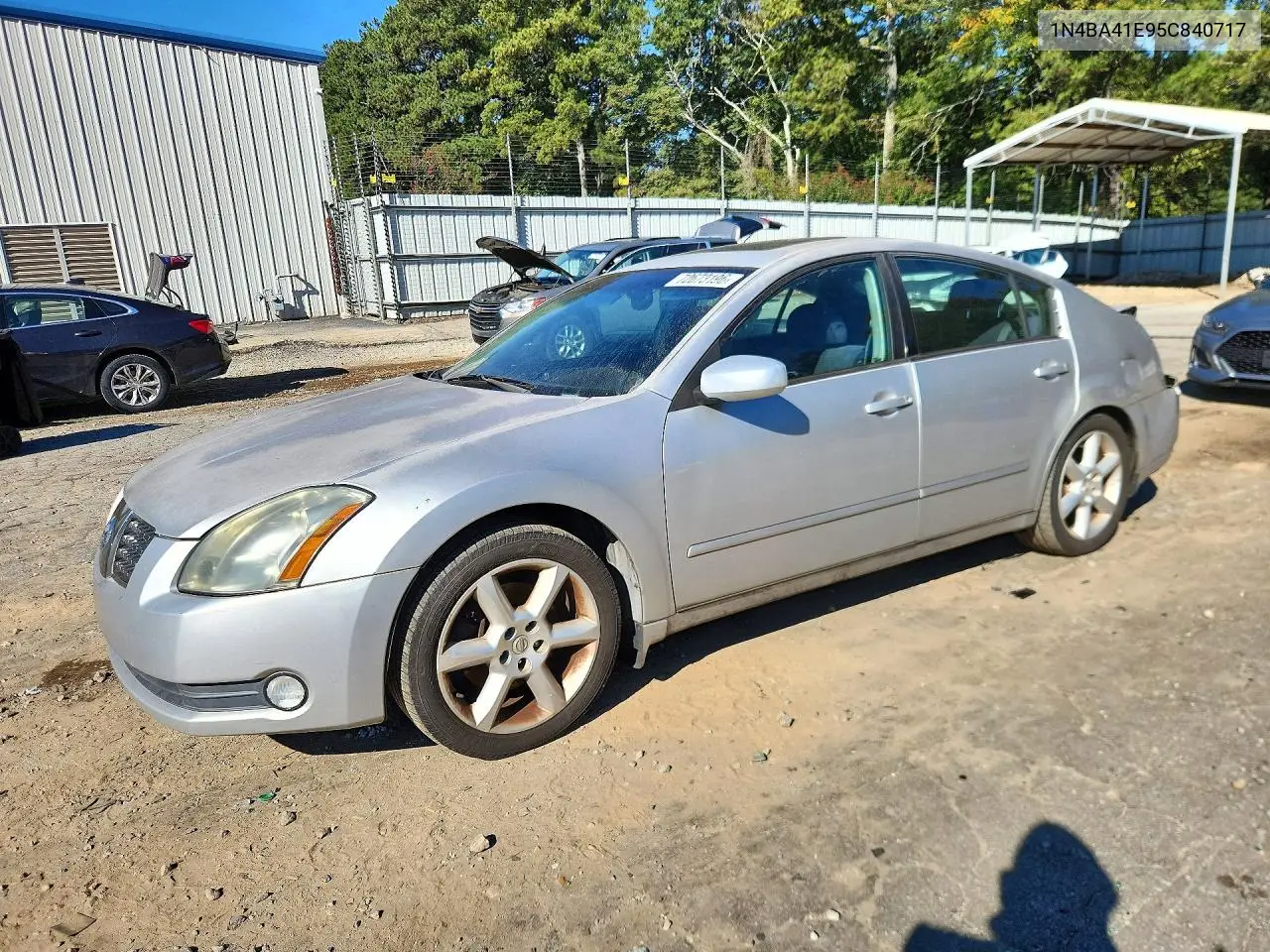 NISSAN MAXIMA 2005, VIN 1N4BA41E95C840717