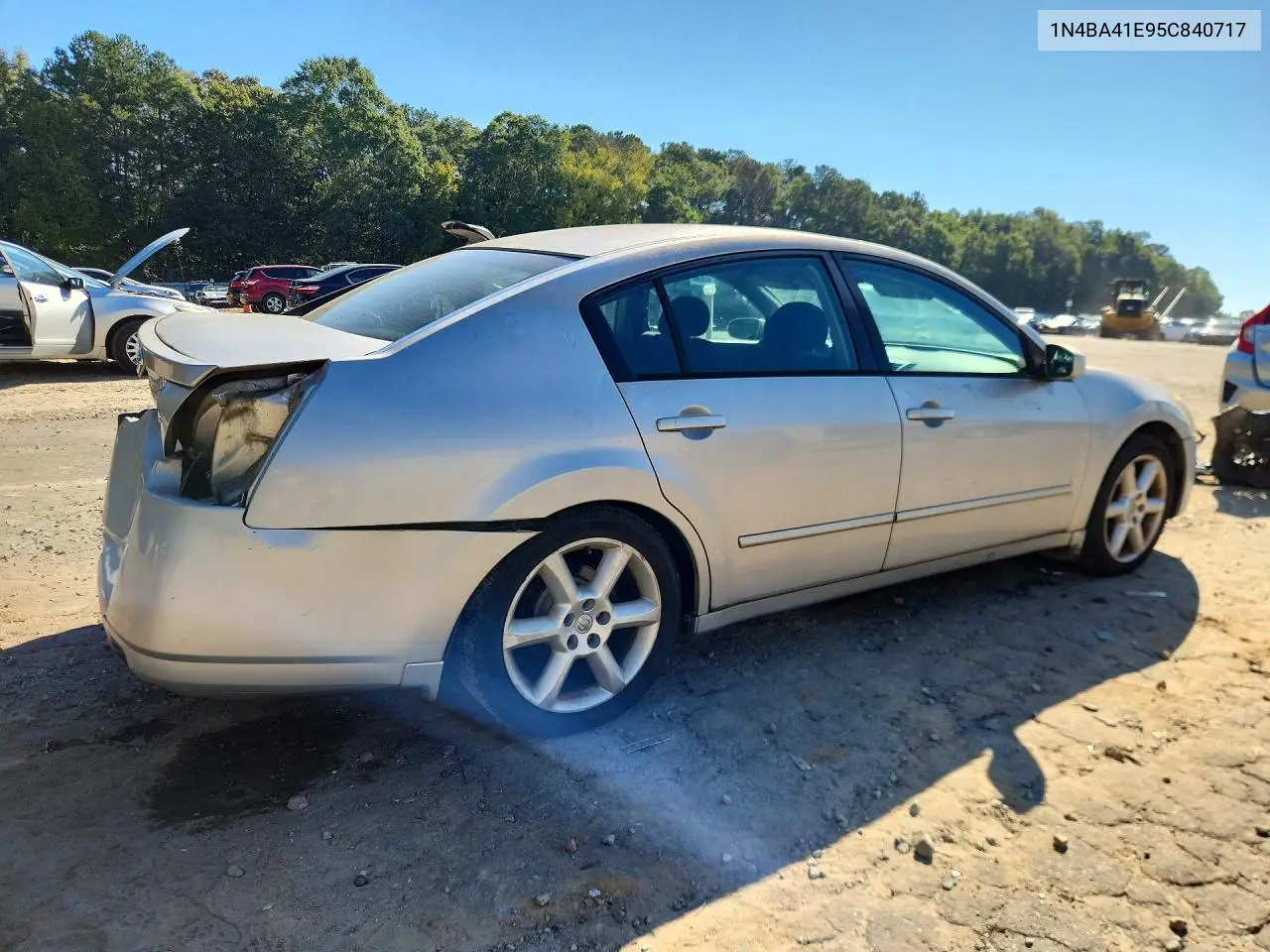 2005 NISSAN MAXIMA VIN 1N4BA41E95C840717 — фото 3