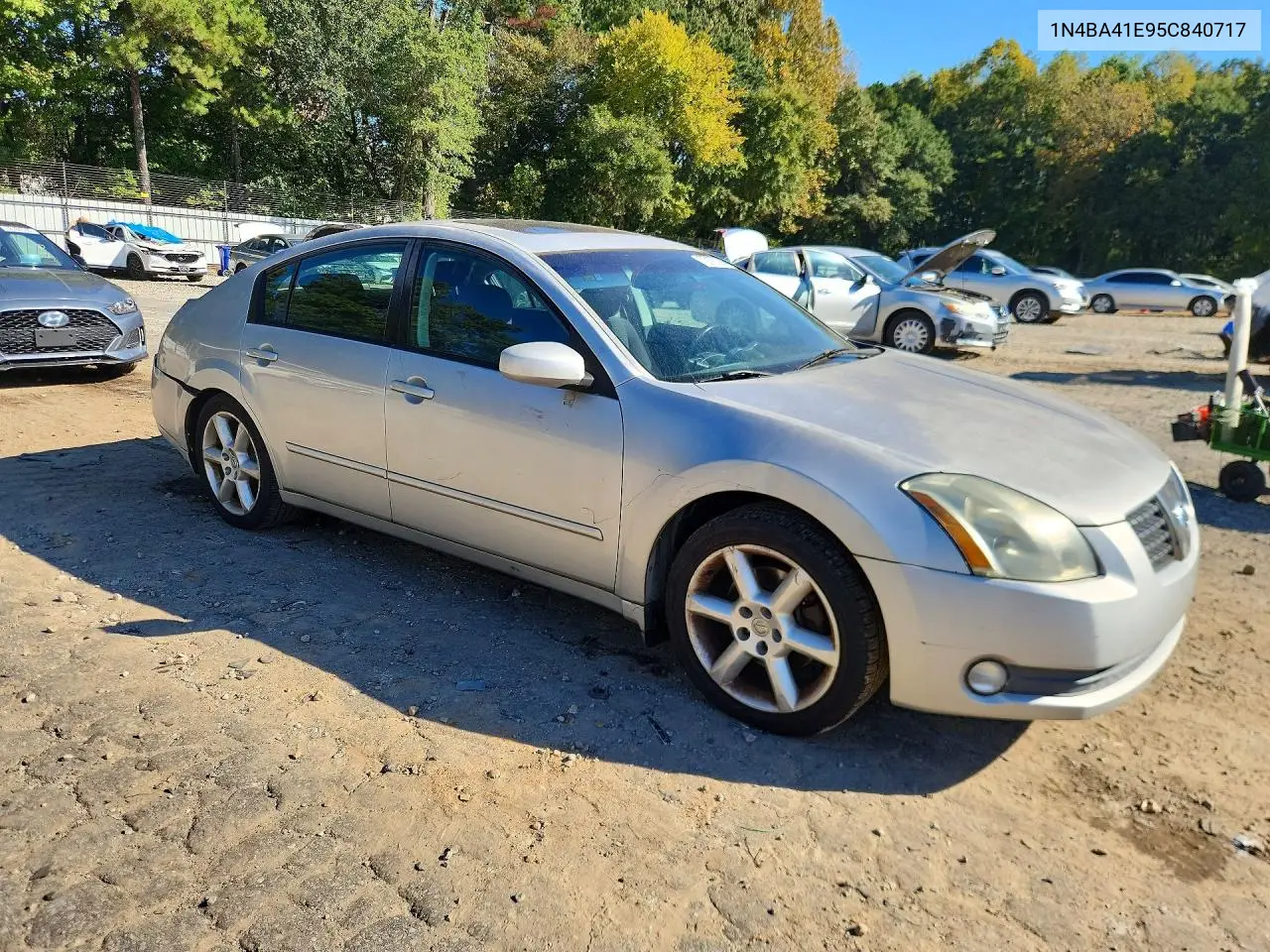 2005 NISSAN MAXIMA VIN 1N4BA41E95C840717 — фото 4