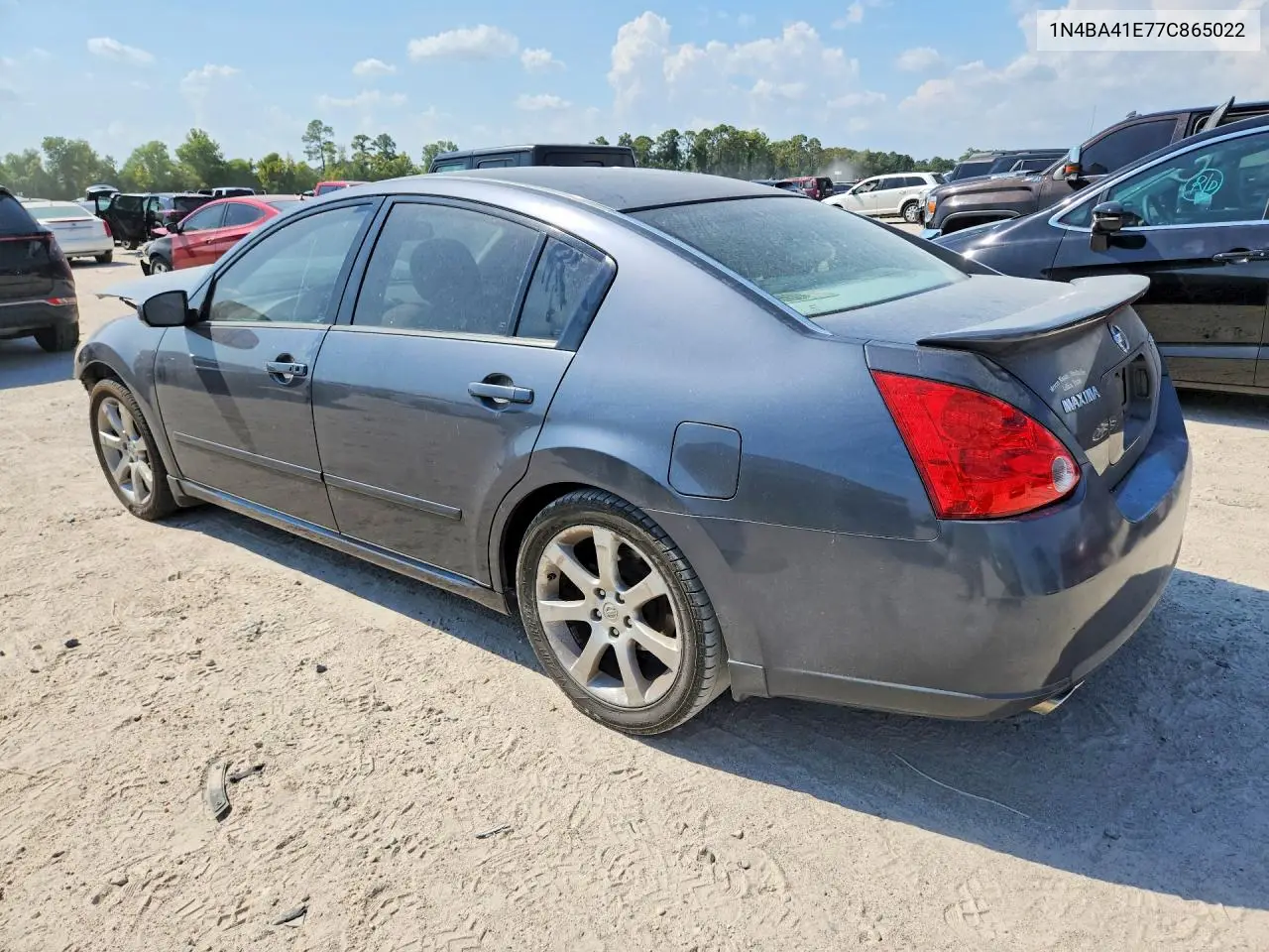 2007 NISSAN MAXIMA VIN 1N4BA41E77C865022 — фото 2