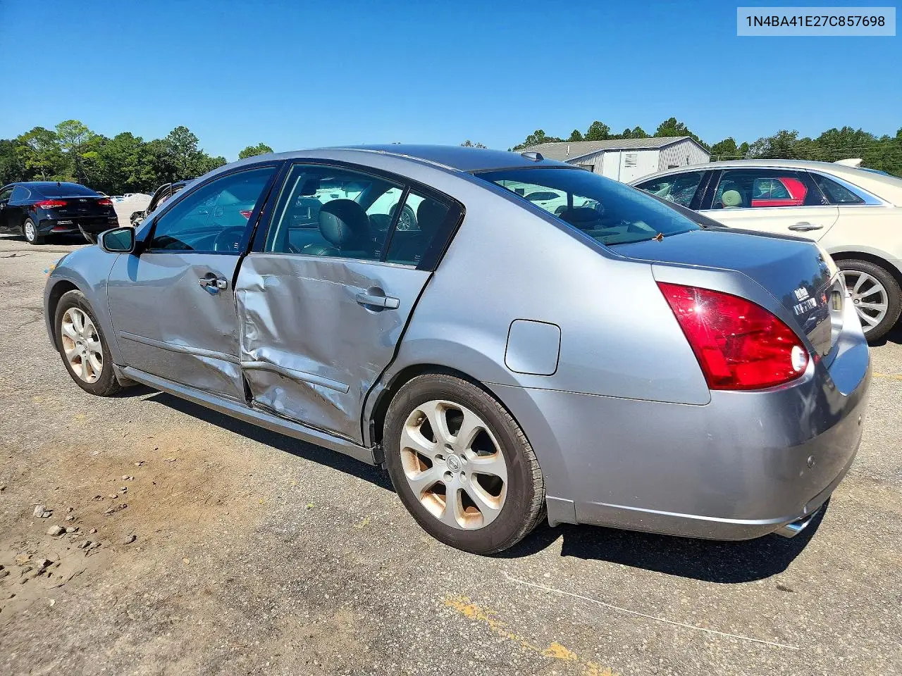 2007 NISSAN MAXIMA VIN 1N4BA41E27C857698 — фото 2