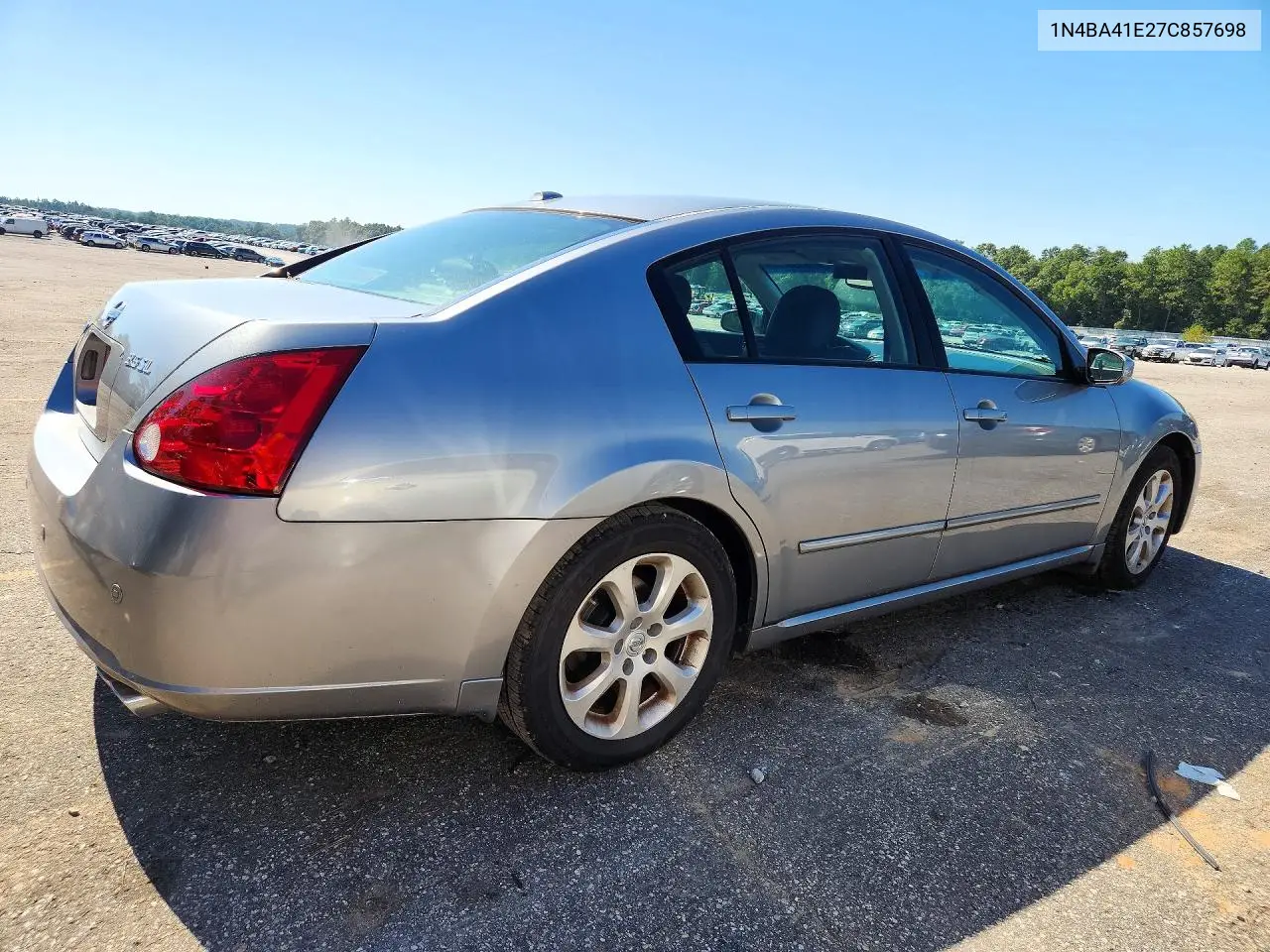 2007 NISSAN MAXIMA VIN 1N4BA41E27C857698 — фото 3