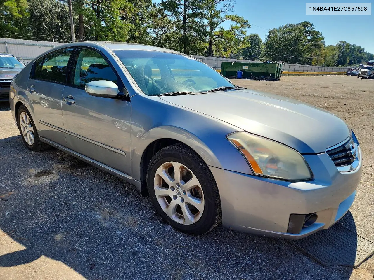 2007 NISSAN MAXIMA VIN 1N4BA41E27C857698 — фото 4