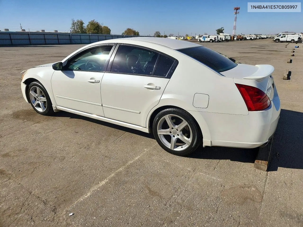 2007 NISSAN MAXIMA VIN 1N4BA41E57C805997 — фото 2