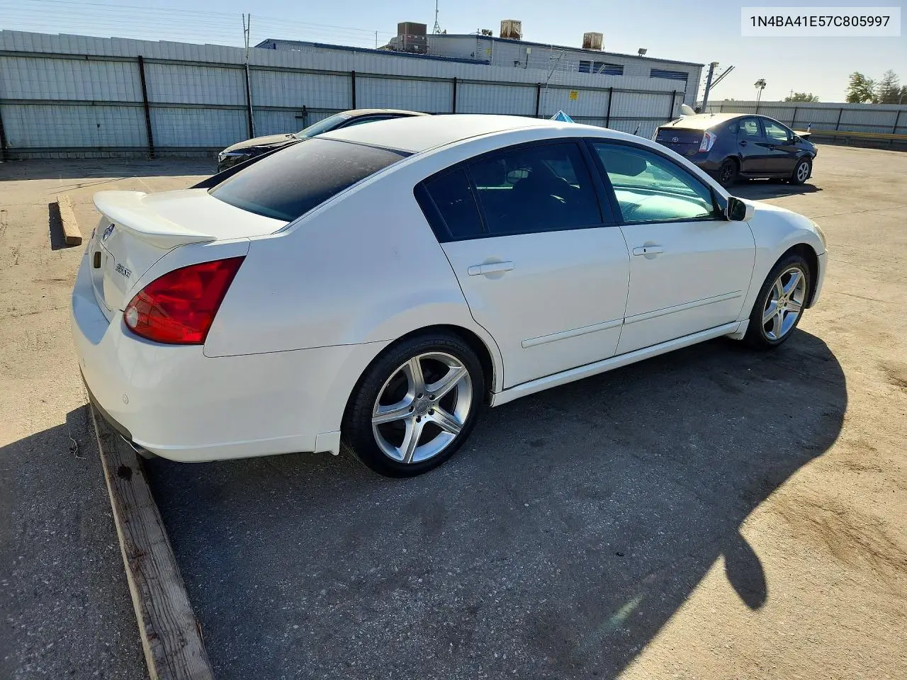 2007 NISSAN MAXIMA VIN 1N4BA41E57C805997 — фото 3