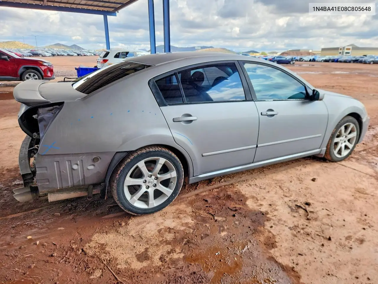 2008 NISSAN MAXIMA VIN 1N4BA41E08C805648 — фото 3