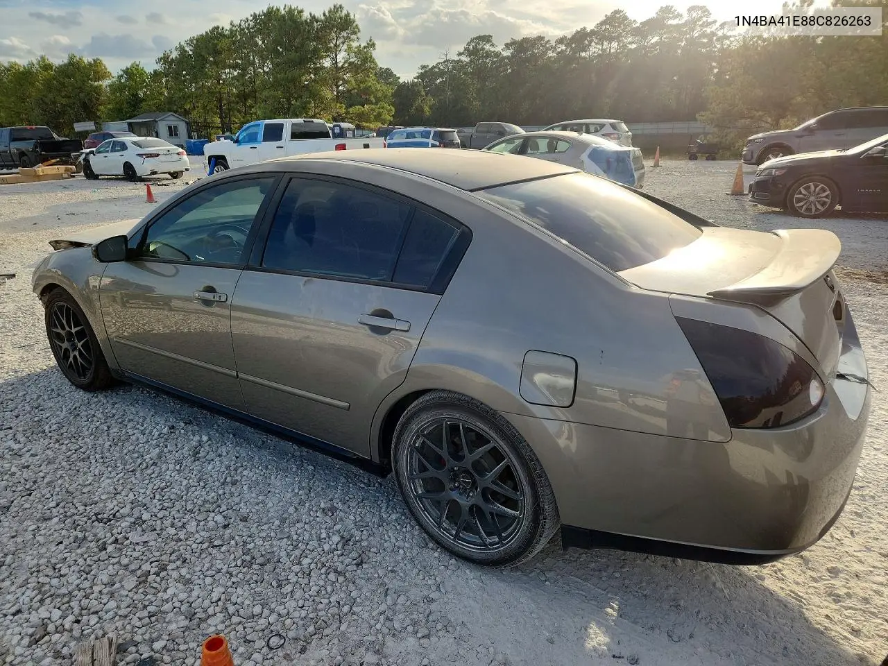 2008 NISSAN MAXIMA VIN 1N4BA41E88C826263 — фото 2
