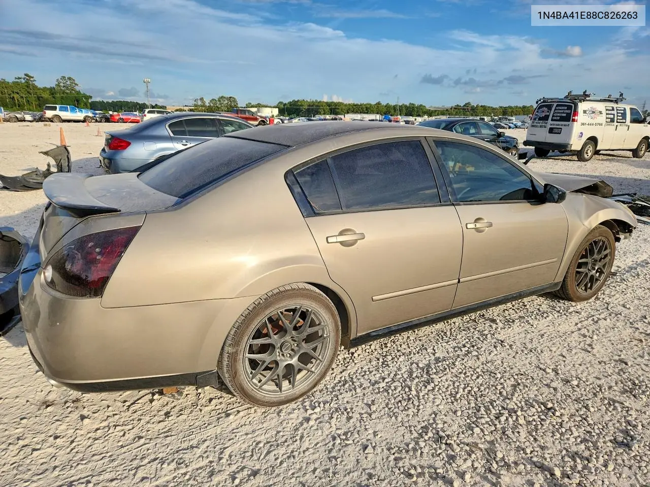 2008 NISSAN MAXIMA VIN 1N4BA41E88C826263 — фото 3
