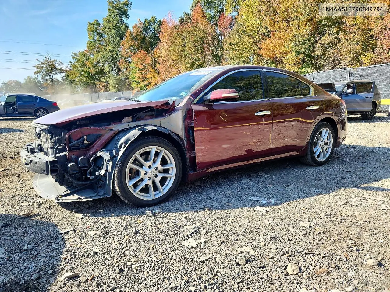 NISSAN MAXIMA 2009, VIN 1N4AA51E79C849794