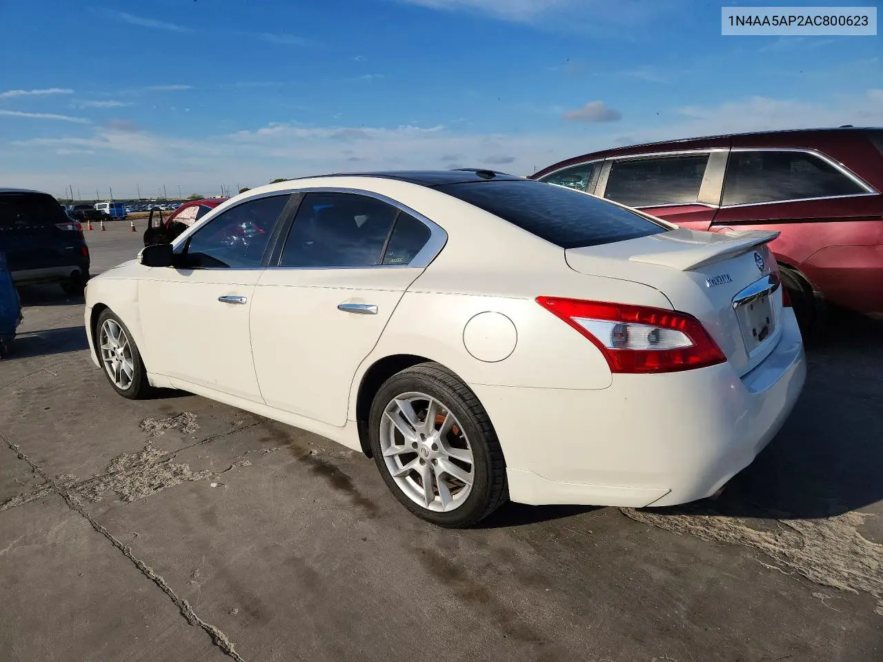 2010 NISSAN MAXIMA VIN 1N4AA5AP2AC800623 — фото 2