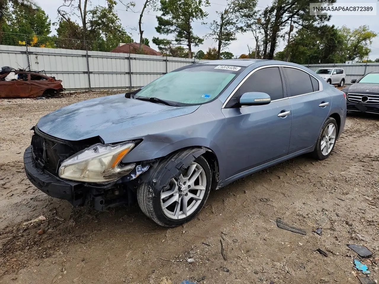 NISSAN MAXIMA 2010, VIN 1N4AA5AP6AC872389