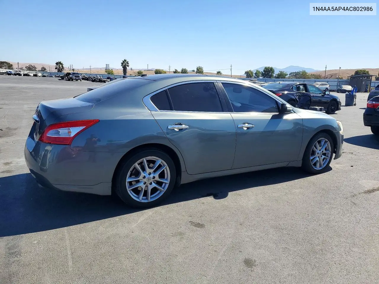 2010 NISSAN MAXIMA VIN 1N4AA5AP4AC802986 — фото 3
