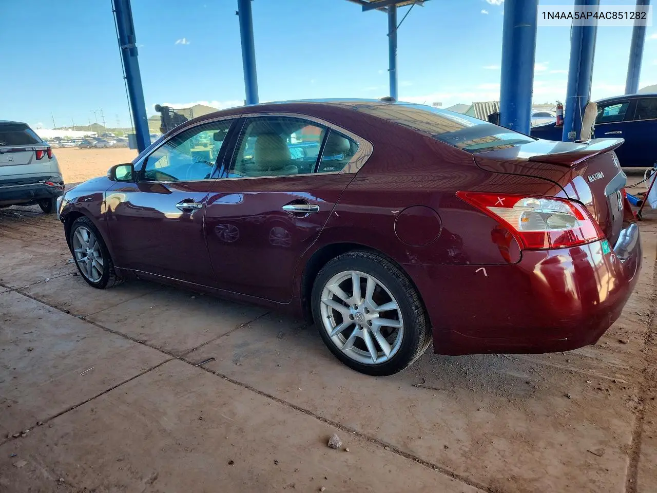 2010 NISSAN MAXIMA VIN 1N4AA5AP4AC851282 — фото 2