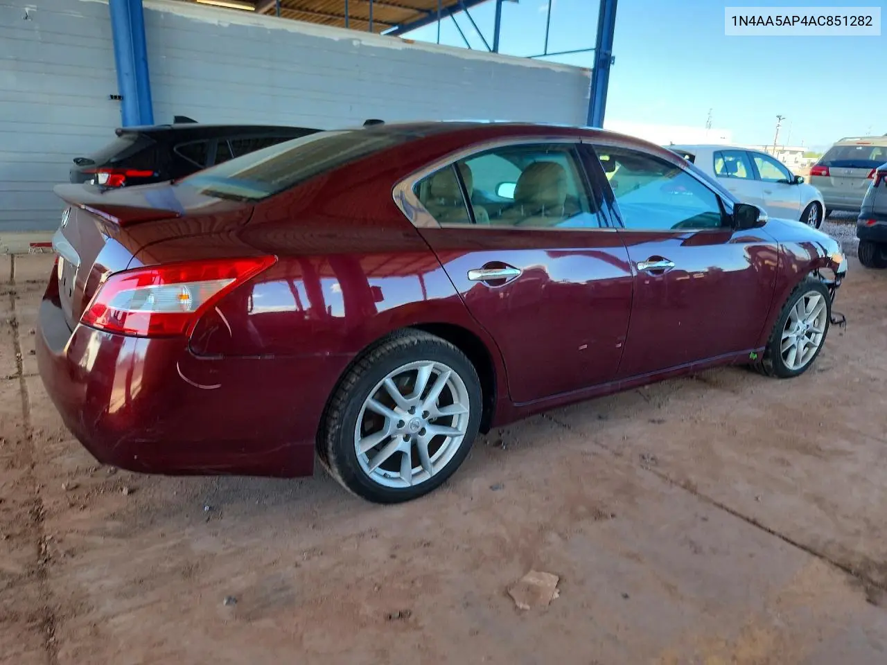 2010 NISSAN MAXIMA VIN 1N4AA5AP4AC851282 — фото 3
