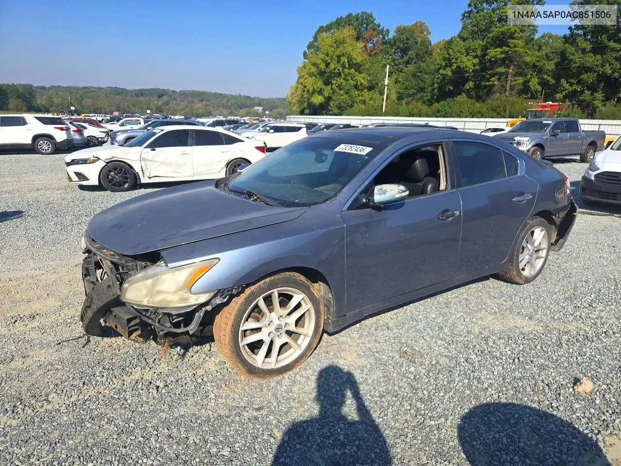 NISSAN MAXIMA 2010, VIN 1N4AA5AP0AC851506