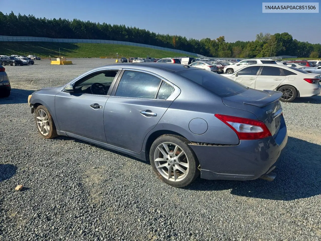 2010 NISSAN MAXIMA VIN 1N4AA5AP0AC851506 — фото 2
