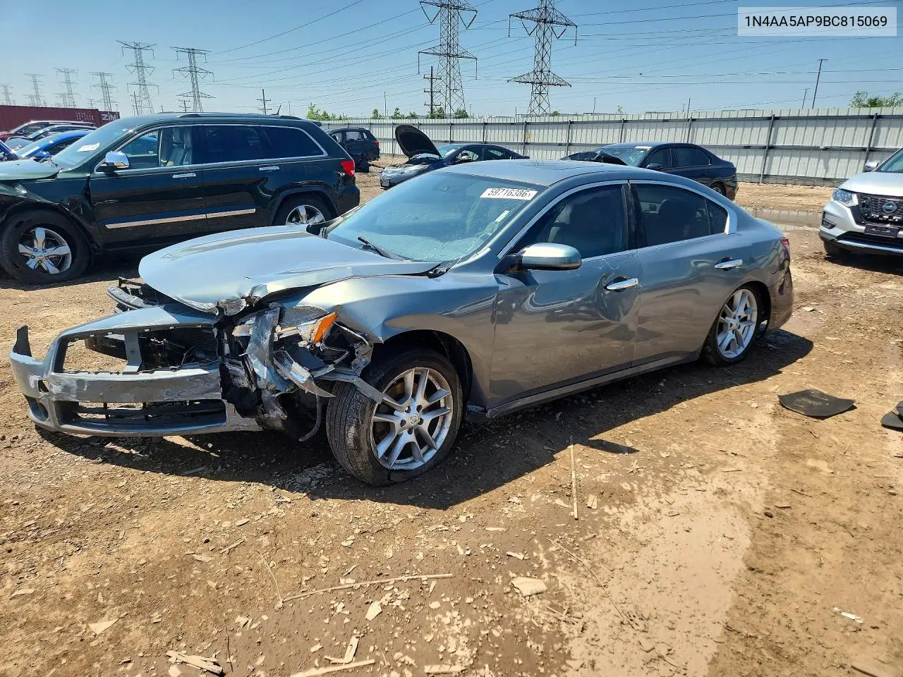 NISSAN MAXIMA 2011, VIN 1N4AA5AP9BC815069