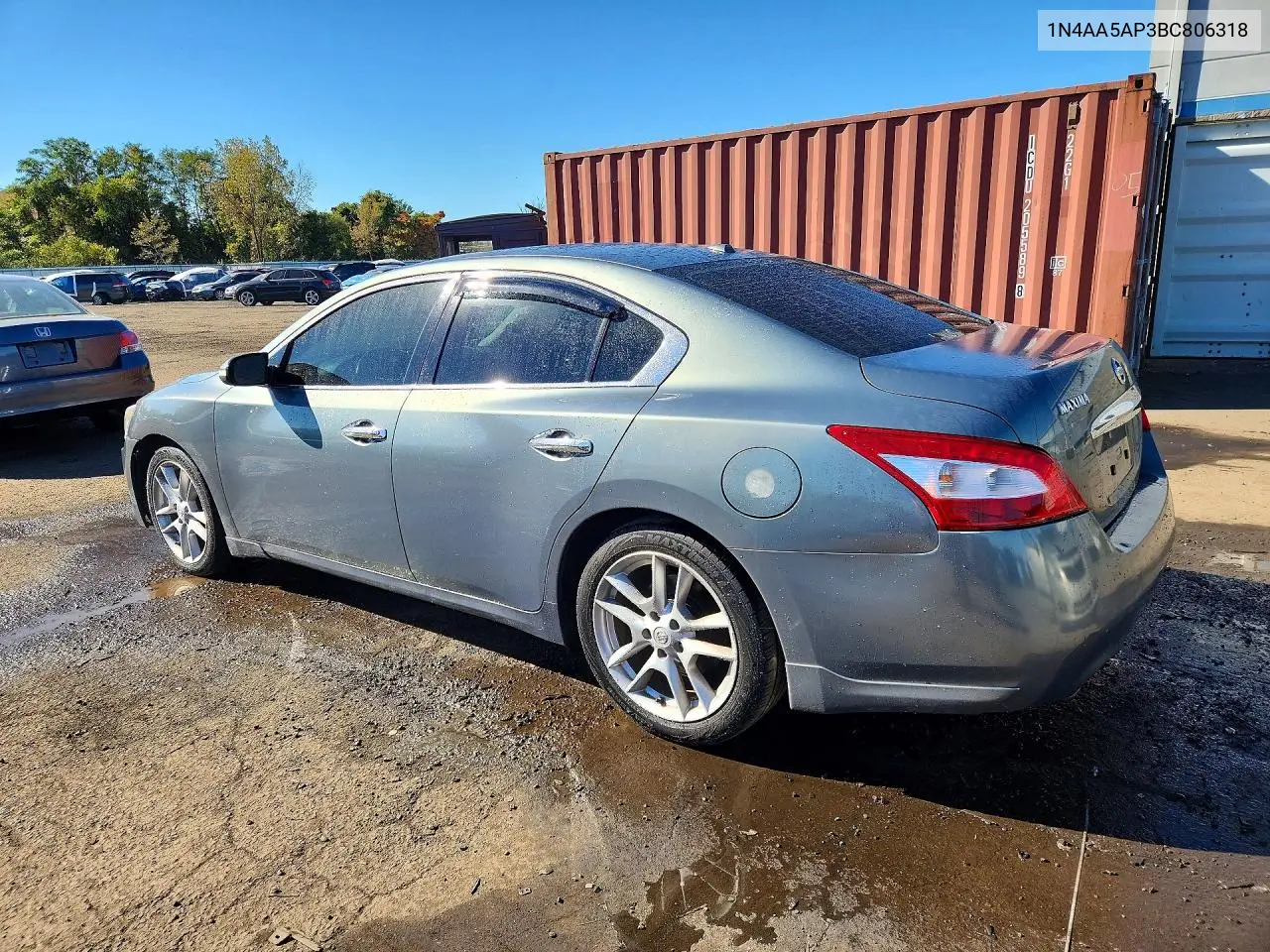 2011 NISSAN MAXIMA VIN 1N4AA5AP3BC806318 — фото 2