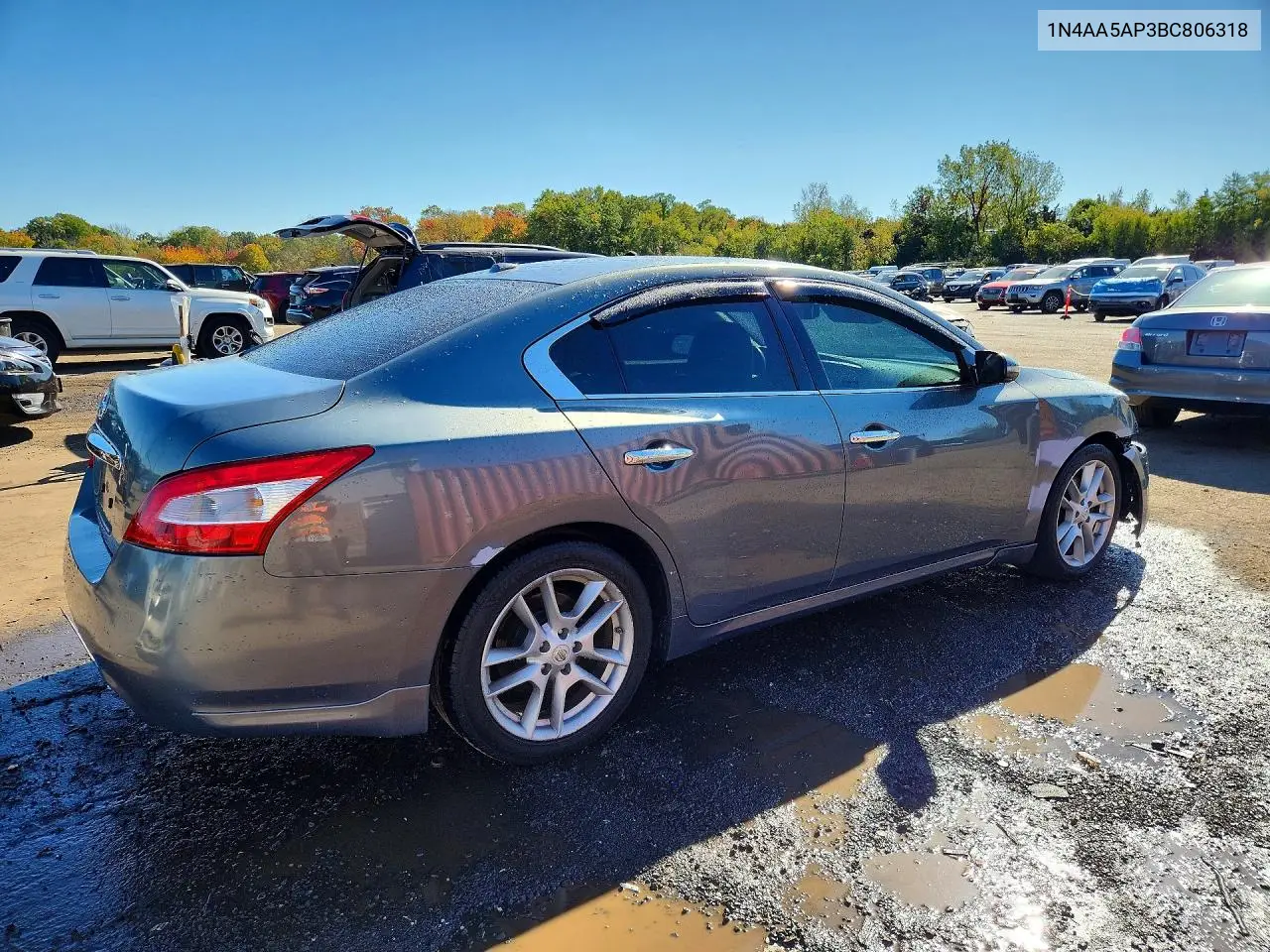 2011 NISSAN MAXIMA VIN 1N4AA5AP3BC806318 — фото 3