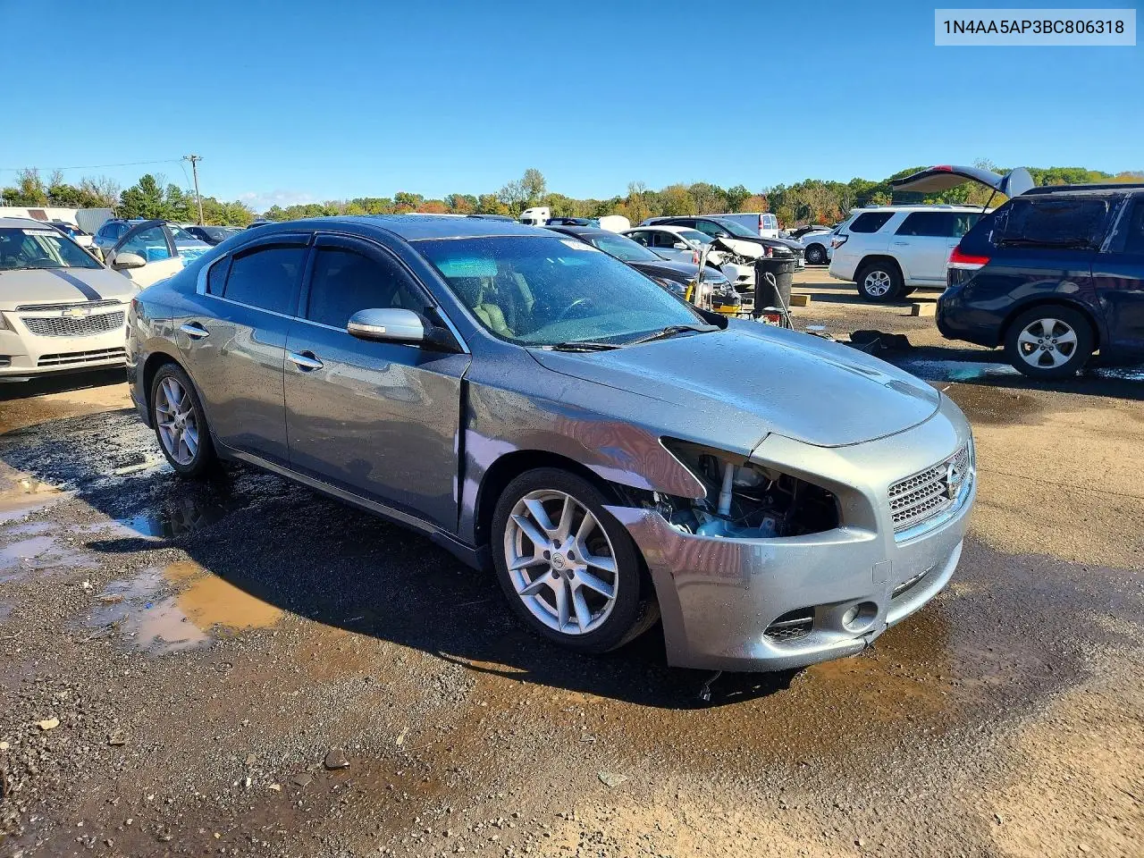2011 NISSAN MAXIMA VIN 1N4AA5AP3BC806318 — фото 4