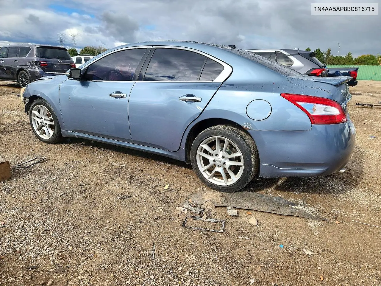 2011 NISSAN MAXIMA VIN 1N4AA5AP8BC816715 — фото 2