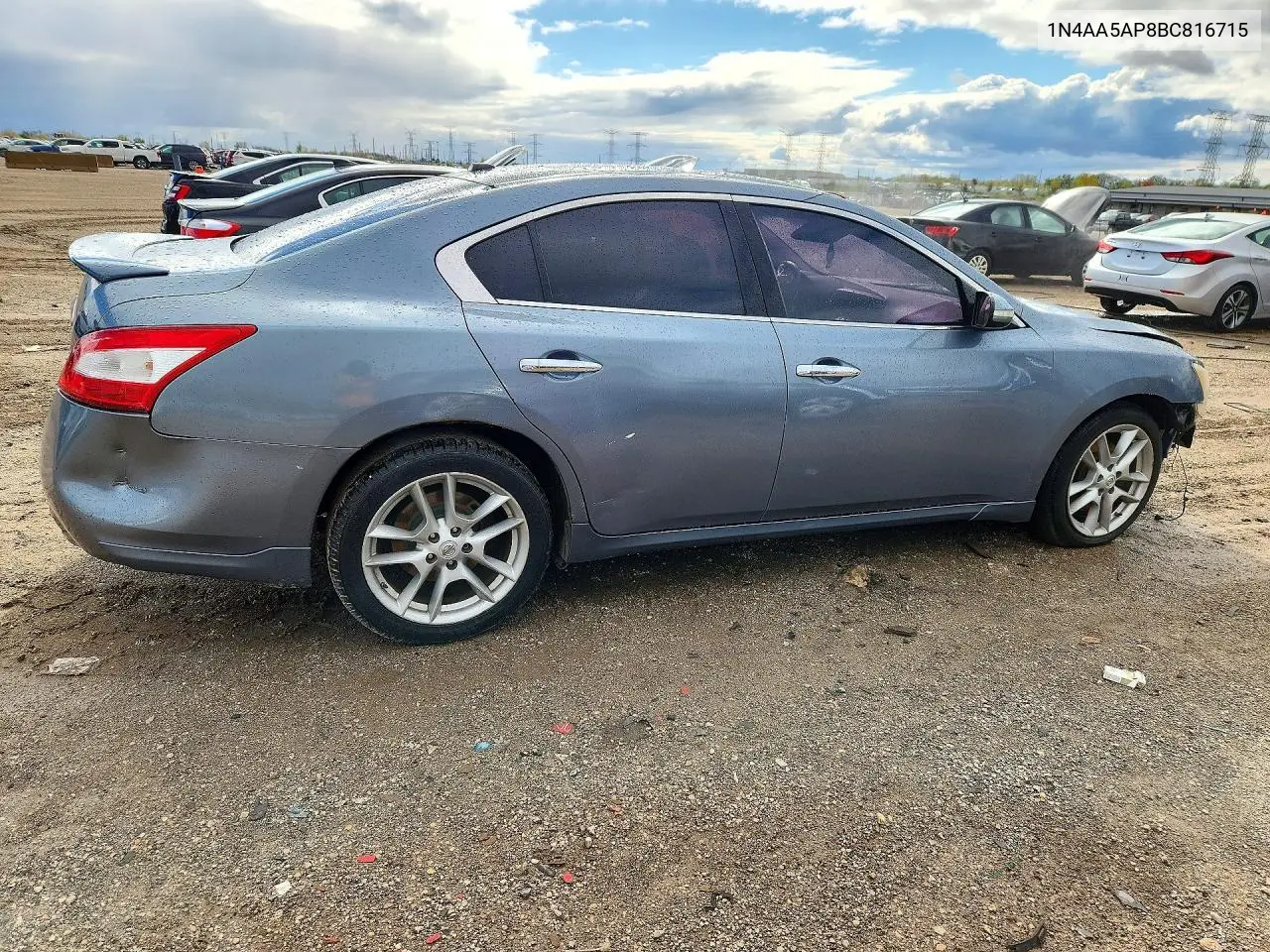 2011 NISSAN MAXIMA VIN 1N4AA5AP8BC816715 — фото 3