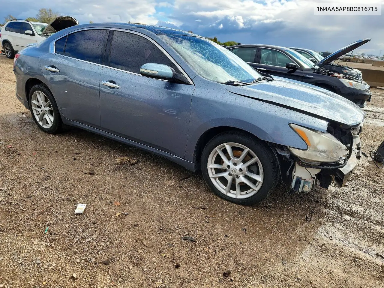2011 NISSAN MAXIMA VIN 1N4AA5AP8BC816715 — фото 4