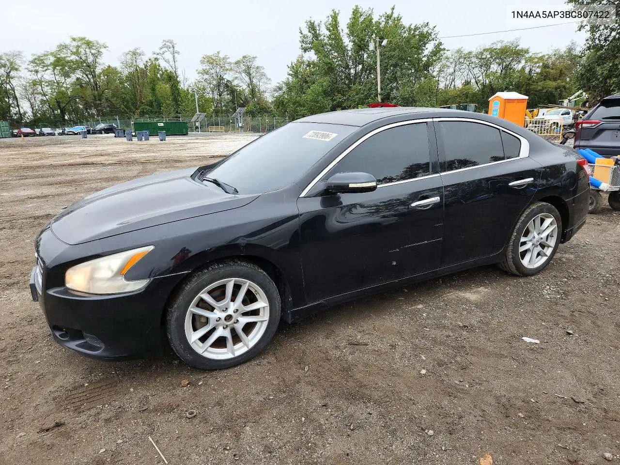 NISSAN MAXIMA 2011, VIN 1N4AA5AP3BC807422