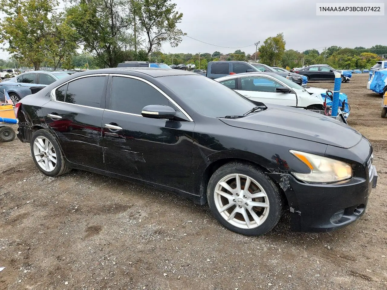 2011 NISSAN MAXIMA VIN 1N4AA5AP3BC807422 — фото 4