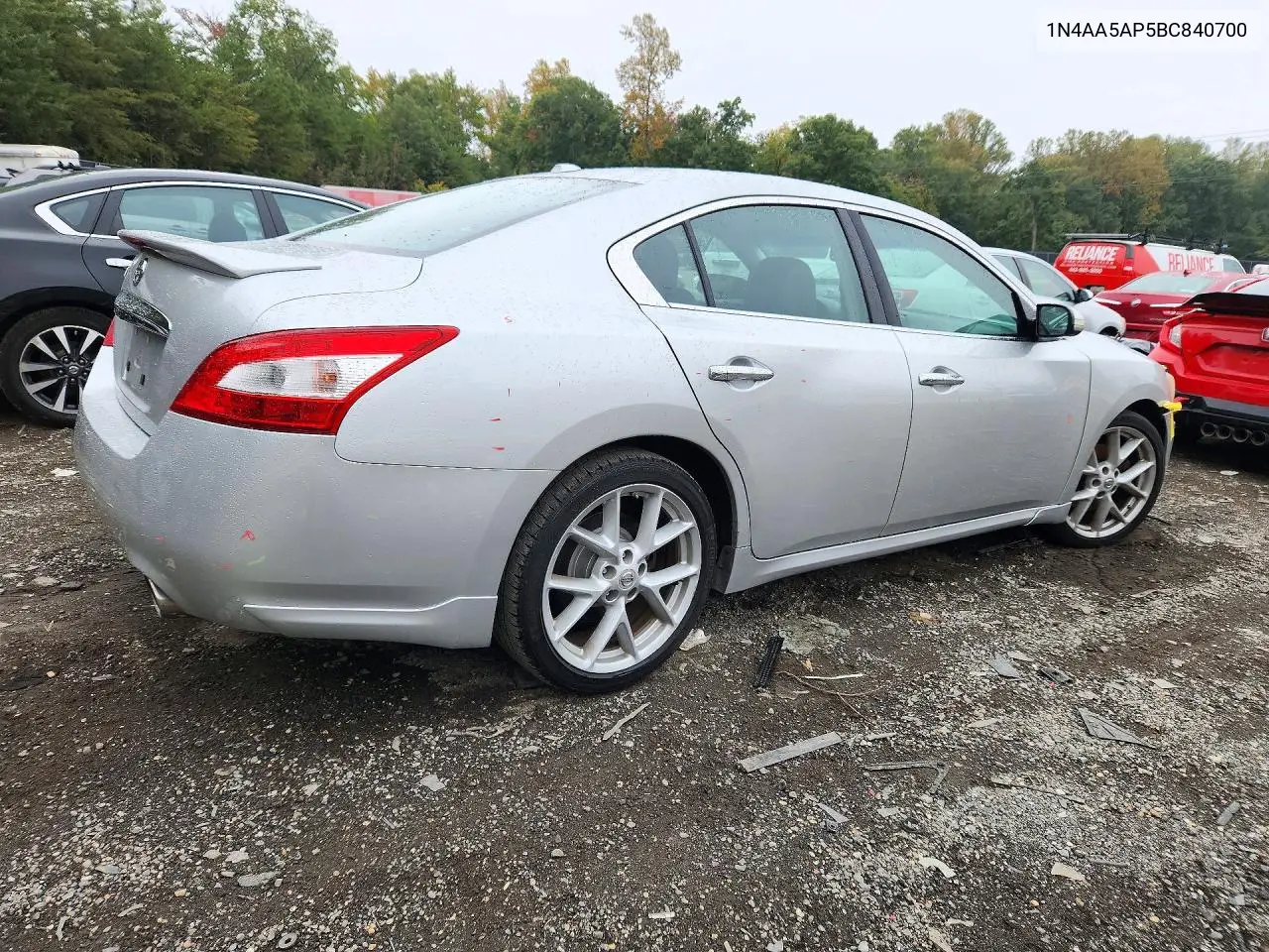 2011 NISSAN MAXIMA VIN 1N4AA5AP5BC840700 — фото 3