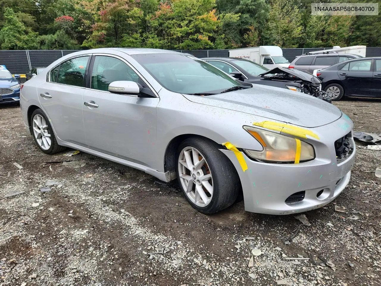 2011 NISSAN MAXIMA VIN 1N4AA5AP5BC840700 — фото 4