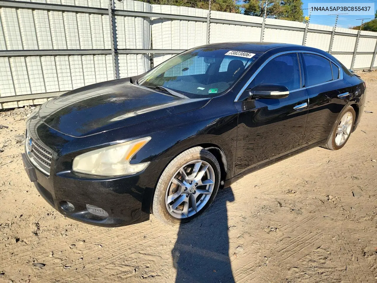 NISSAN MAXIMA 2011, VIN 1N4AA5AP3BC855437