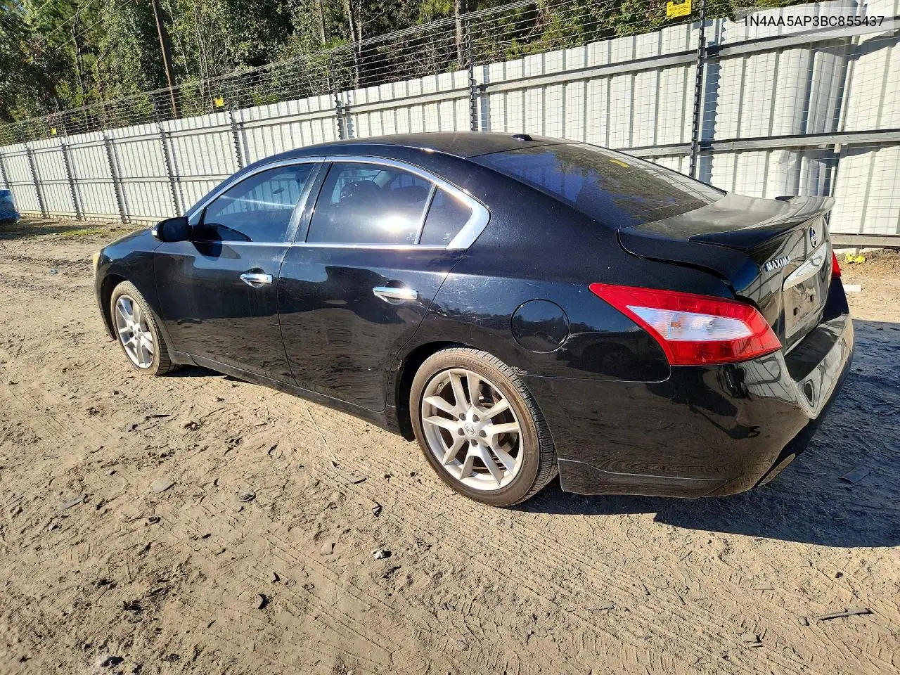 2011 NISSAN MAXIMA VIN 1N4AA5AP3BC855437 — фото 2