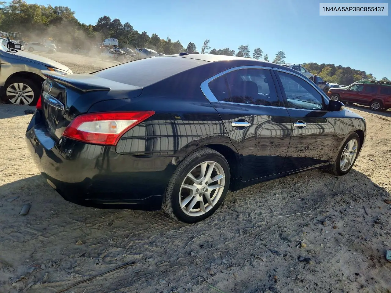 2011 NISSAN MAXIMA VIN 1N4AA5AP3BC855437 — фото 3
