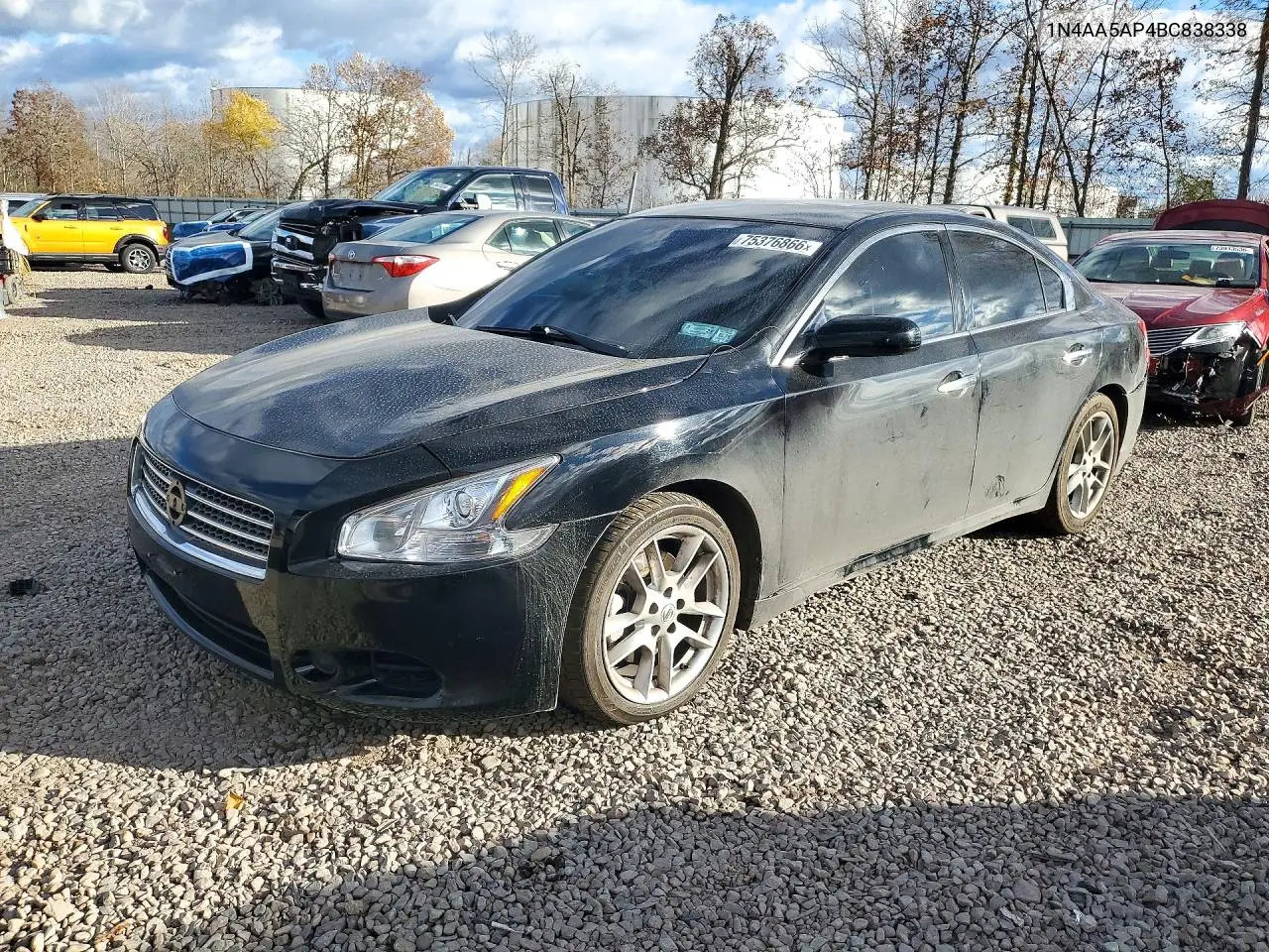 NISSAN MAXIMA 2011, VIN 1N4AA5AP4BC838338