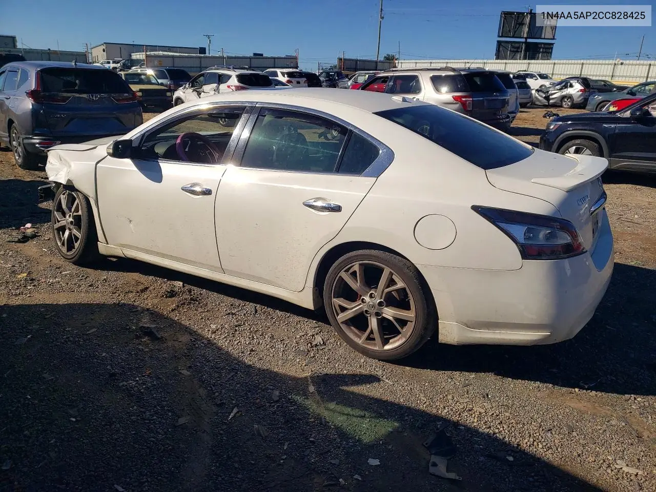 2012 NISSAN MAXIMA VIN 1N4AA5AP2CC828425 — фото 2
