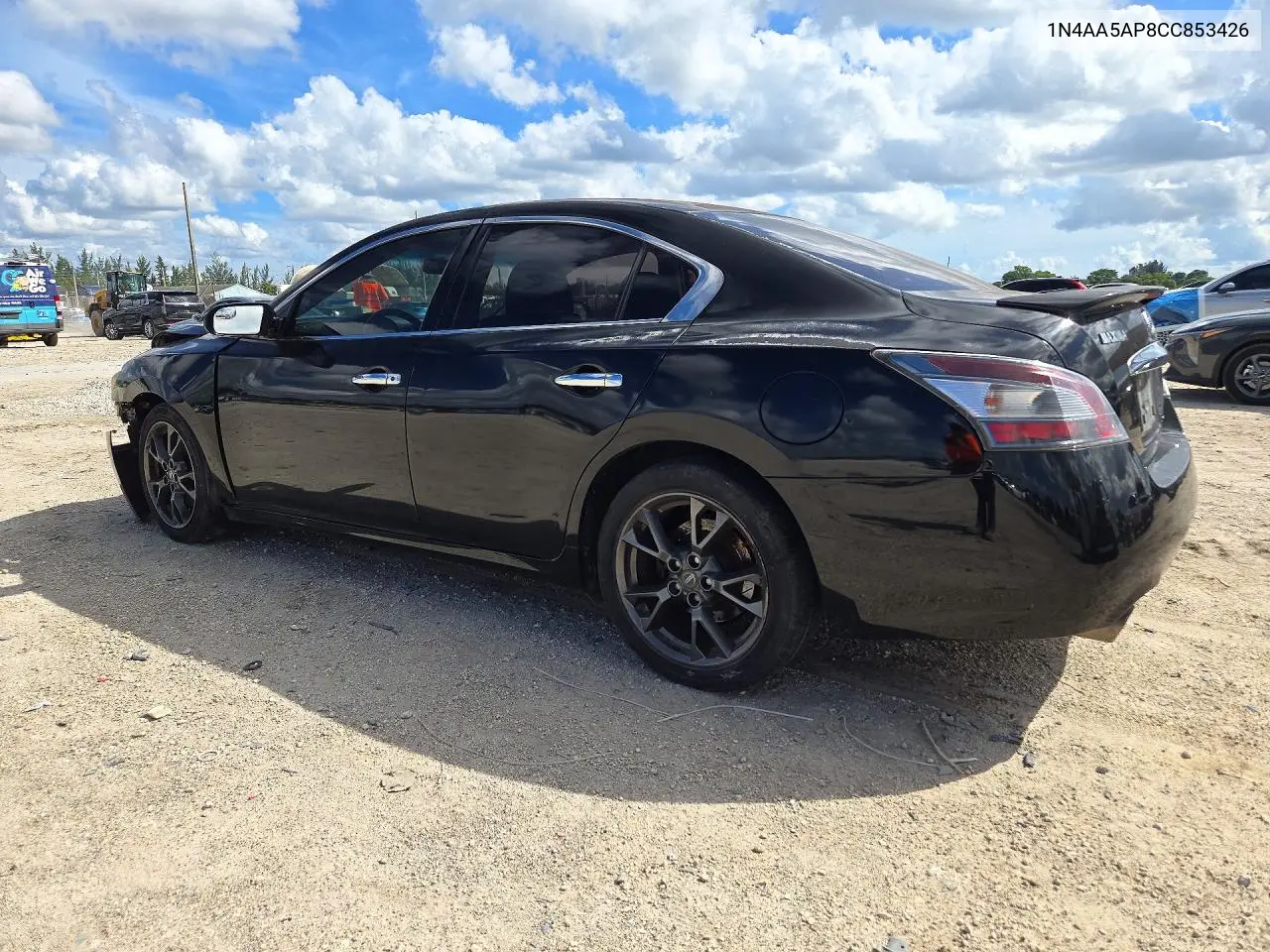 2012 NISSAN MAXIMA VIN 1N4AA5AP8CC853426 — фото 2
