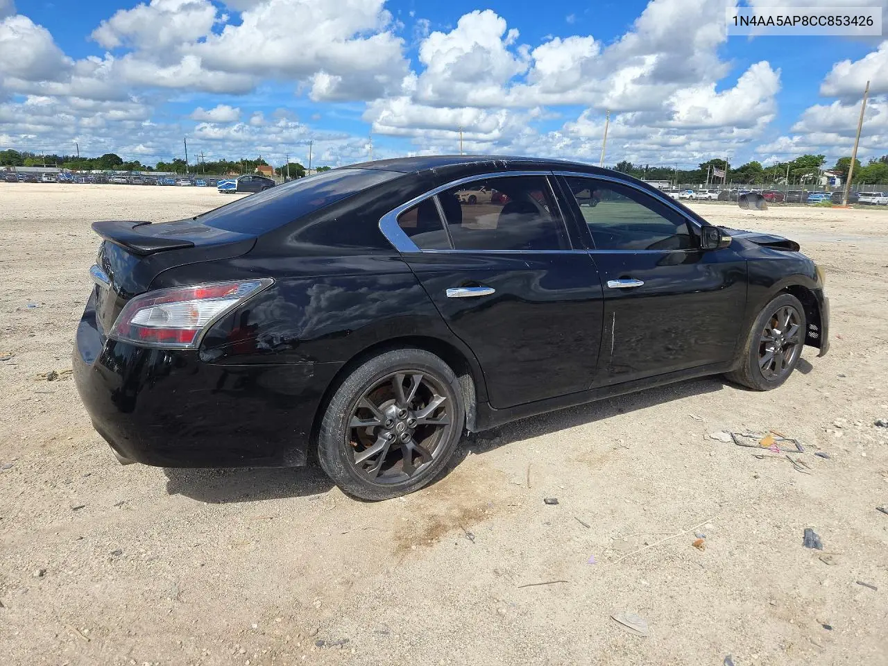 2012 NISSAN MAXIMA VIN 1N4AA5AP8CC853426 — фото 3