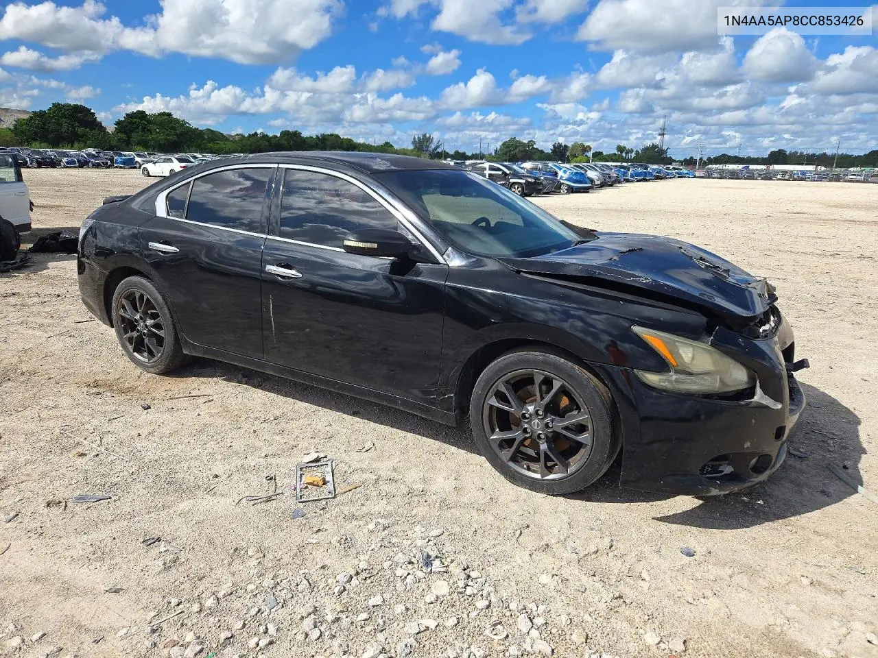 2012 NISSAN MAXIMA VIN 1N4AA5AP8CC853426 — фото 4