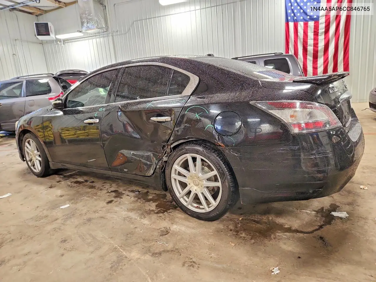 2012 NISSAN MAXIMA VIN 1N4AA5AP6CC846765 — фото 2