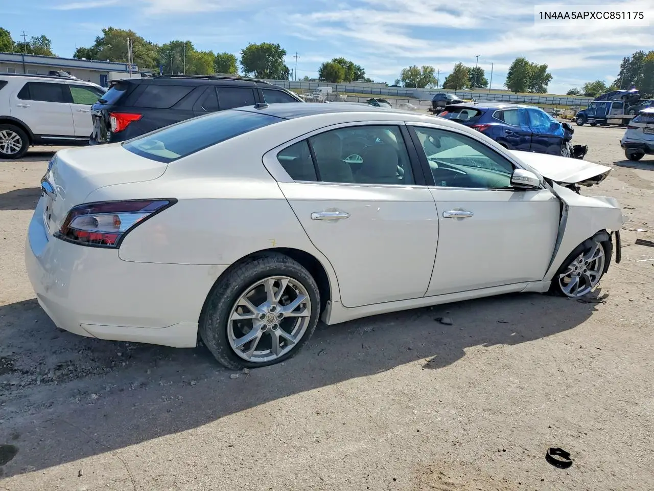 2012 NISSAN MAXIMA VIN 1N4AA5APXCC851175 — фото 3