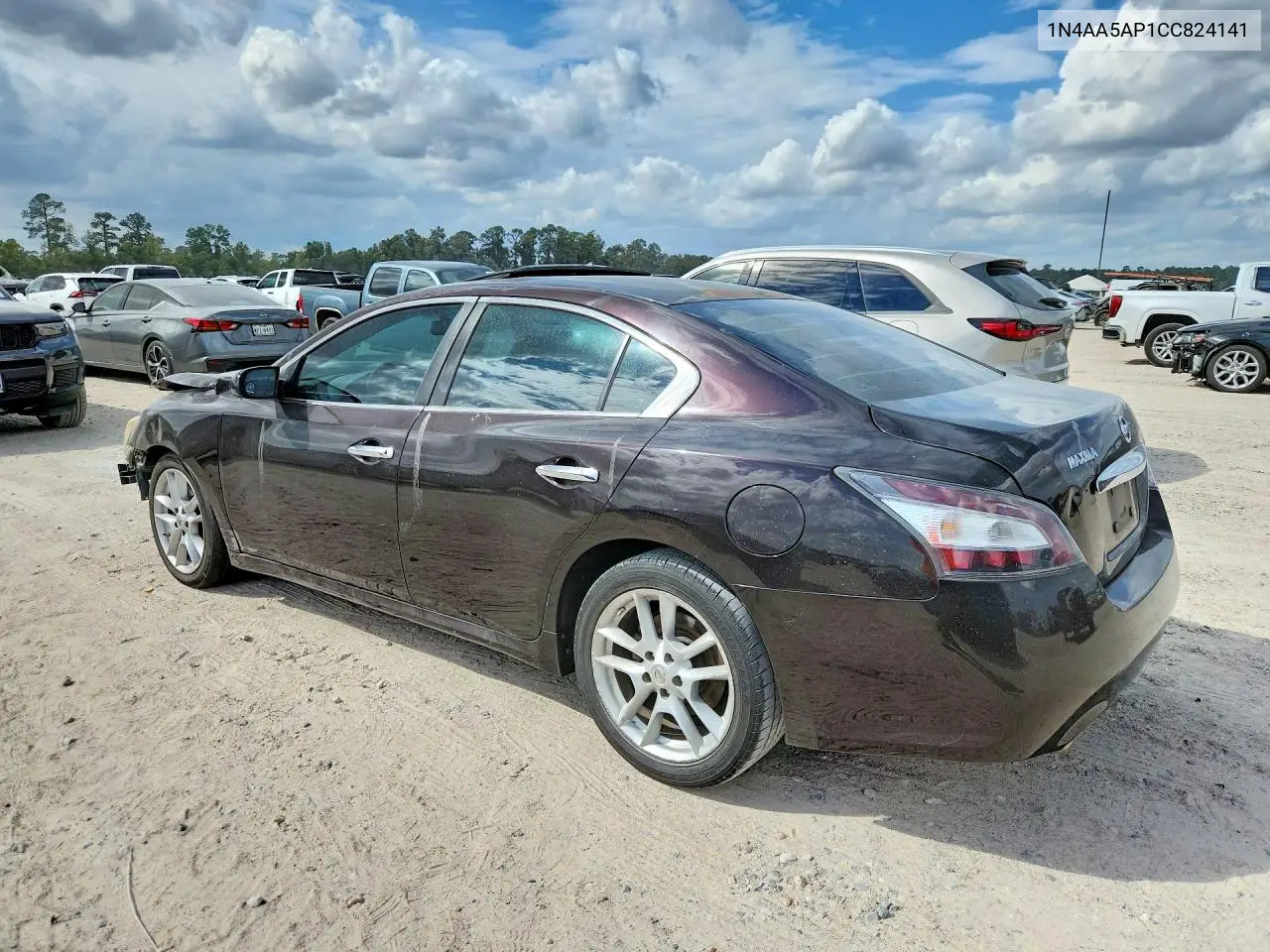2012 NISSAN MAXIMA VIN 1N4AA5AP1CC824141 — фото 2