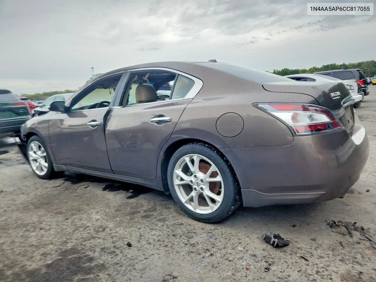 2012 NISSAN MAXIMA VIN 1N4AA5AP6CC817055 — фото 2