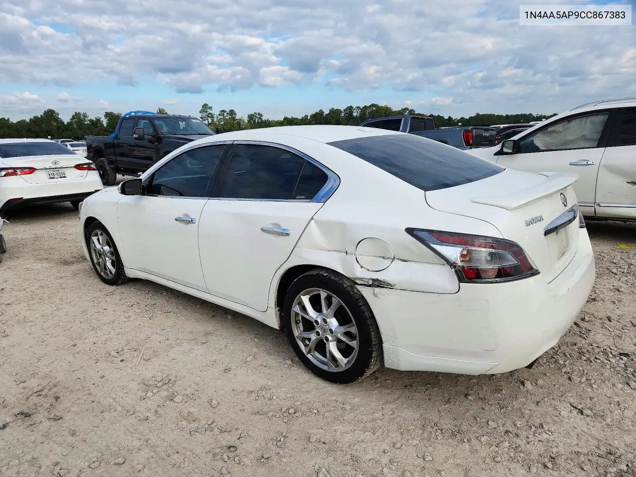 2012 NISSAN MAXIMA VIN 1N4AA5AP9CC867383 — фото 2