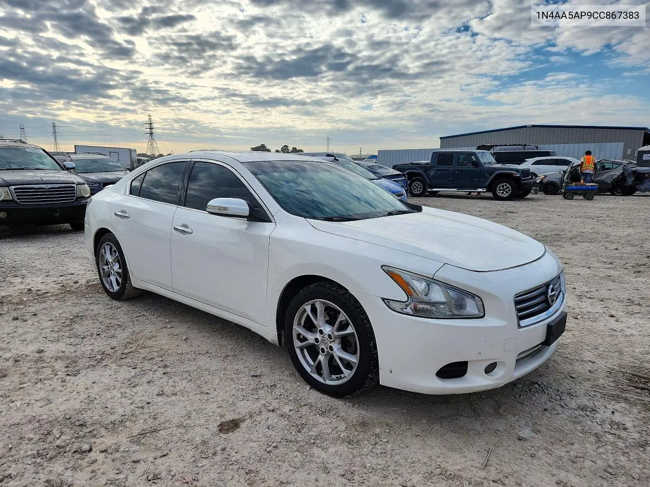 2012 NISSAN MAXIMA VIN 1N4AA5AP9CC867383 — фото 4