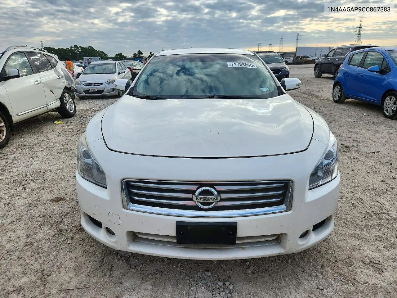 2012 NISSAN MAXIMA VIN 1N4AA5AP9CC867383 — фото 5