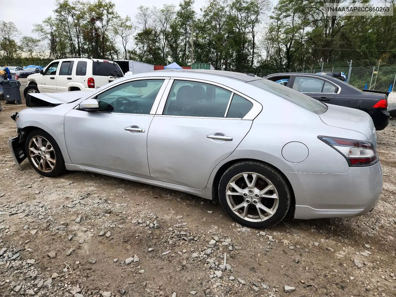 2012 NISSAN MAXIMA VIN 1N4AA5AP8CC860263 — фото 2