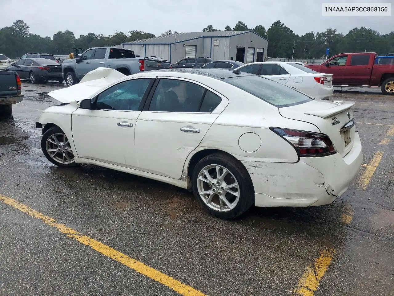 2012 NISSAN MAXIMA VIN 1N4AA5AP3CC868156 — фото 2